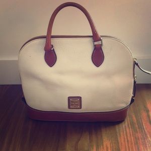 Pebble Grain Zip Zip Satchel